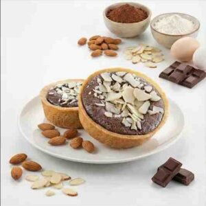 ALMOND TART - COKLAT (6 PCS)